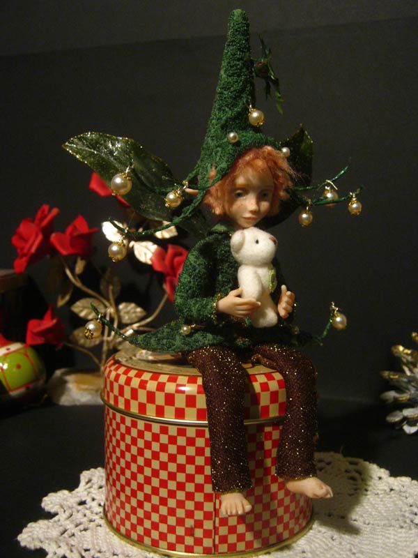 Ooak Posable Fairy Tale Noel e Orsetto